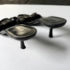 Vintage Moschino Buckle Kitten Heels (38.5)
