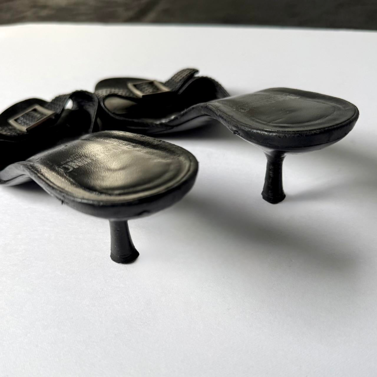 Vintage Moschino Buckle Kitten Heels (38.5)