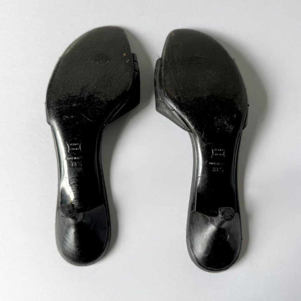 Vintage Moschino Buckle Kitten Heels (38.5)