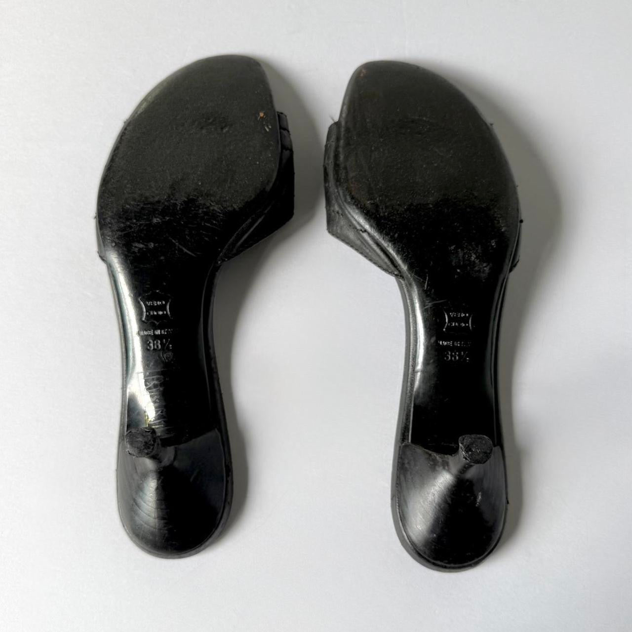 Vintage Moschino Buckle Kitten Heels (38.5)