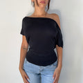 Vivienne Tam Off Shoulder Top
