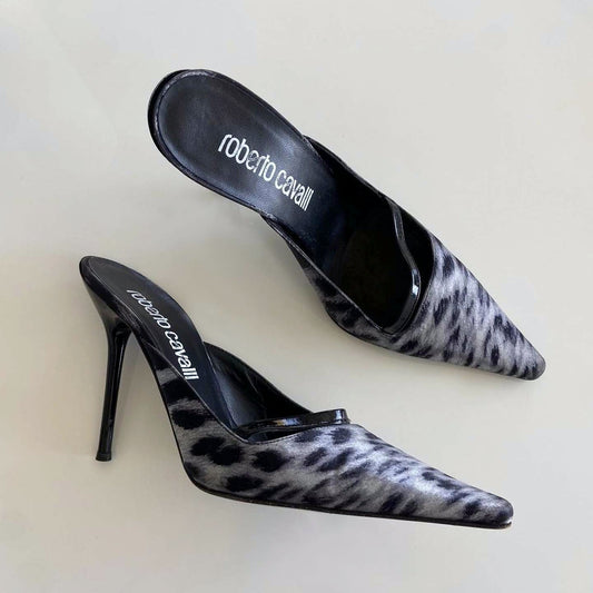 Roberto Cavalli Leopard Heels