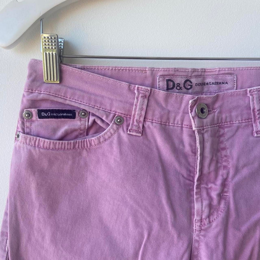 Dolce and Gabbana Pink Capri Pants