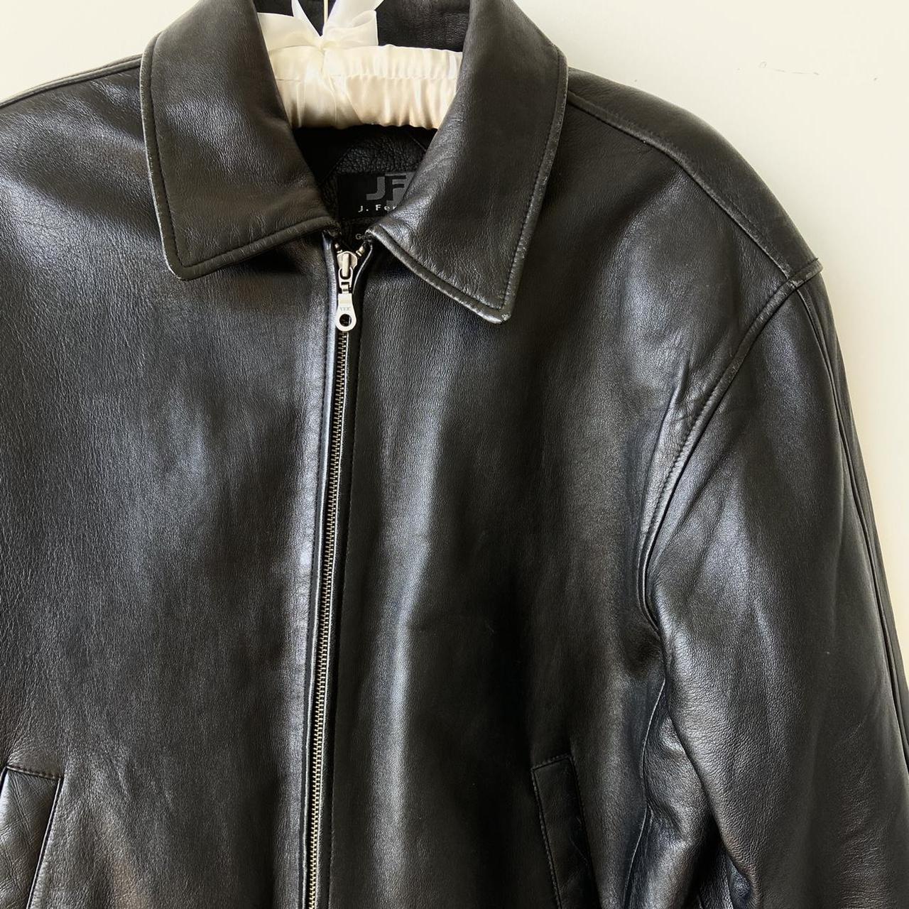 Vintage Leather Bomber Jacket