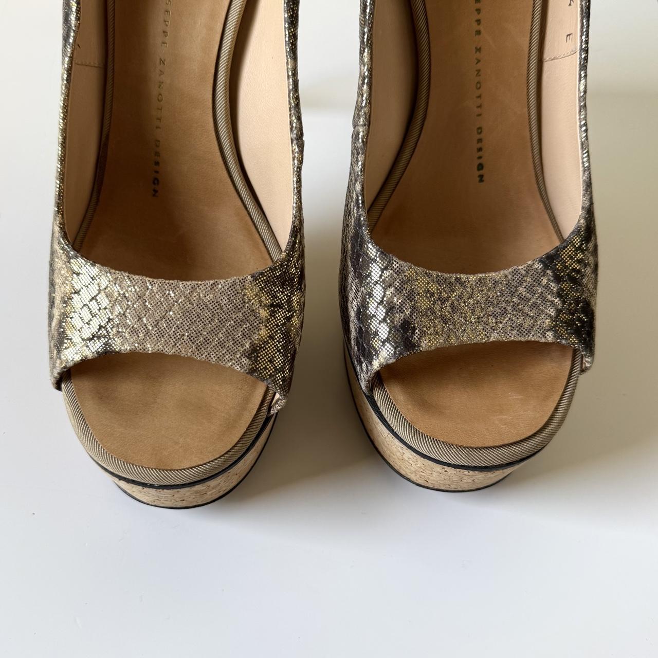 Giuseppe Zanotti Python Cork Platform Heels (37)