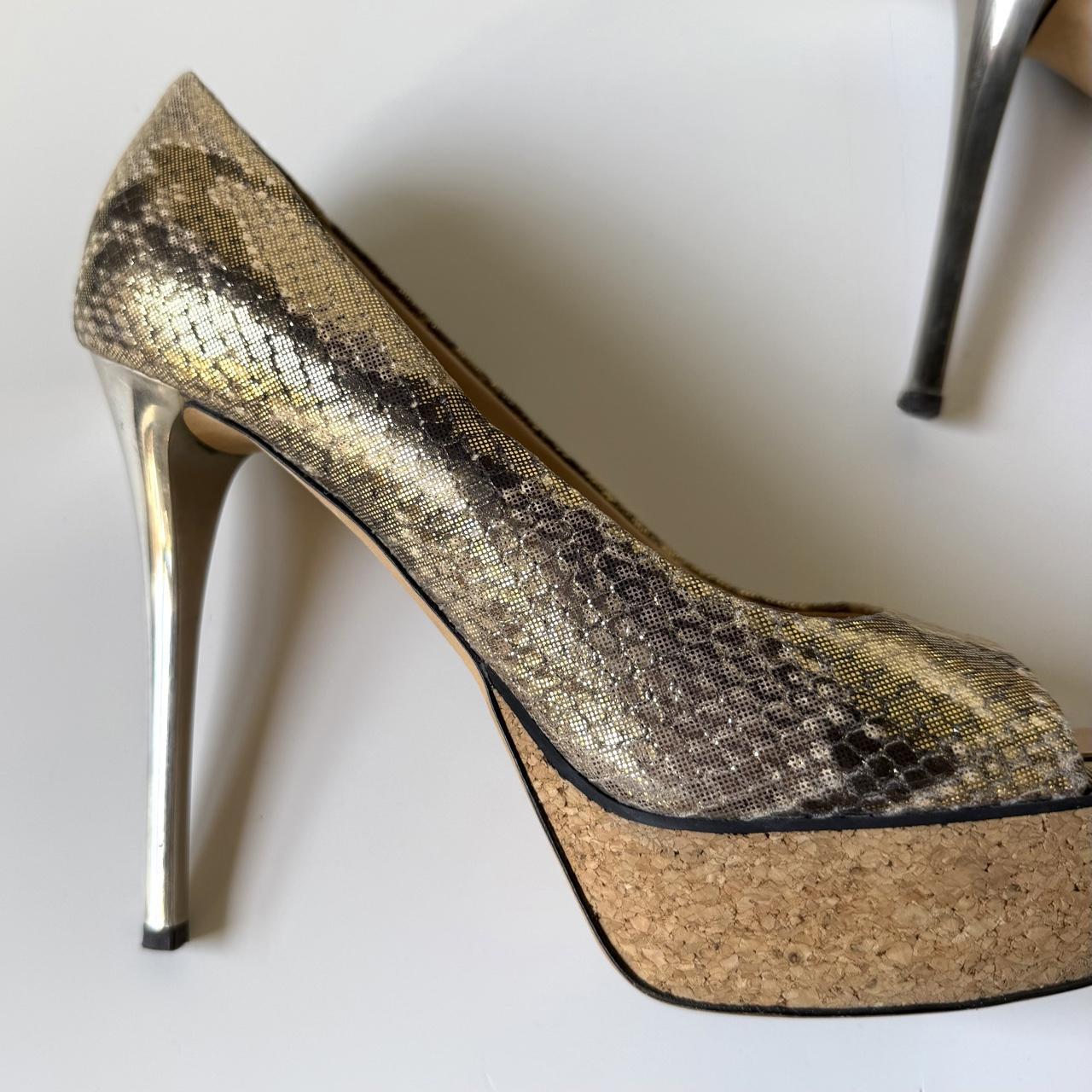 Giuseppe Zanotti Python Cork Platform Heels (37)