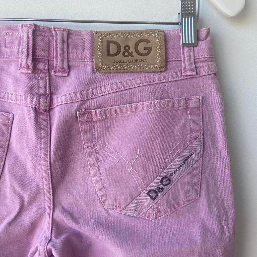 Dolce and Gabbana Pink Capri Pants