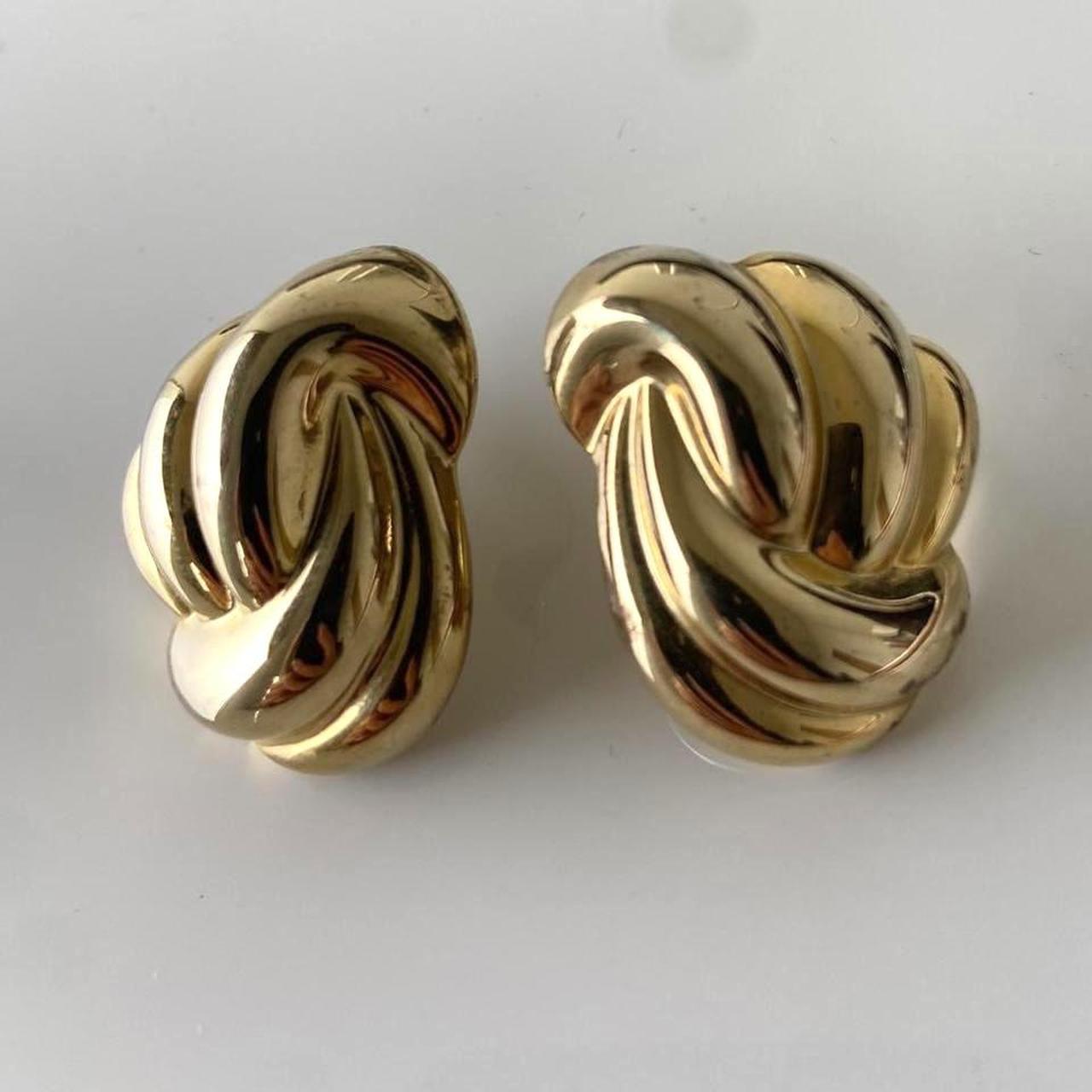 Vintage Gold Statement Earrings