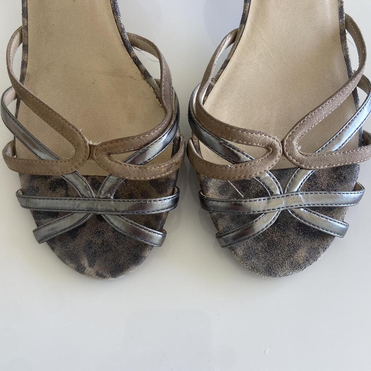 Jimmy Choo Leopard Kitten Heel Sandals