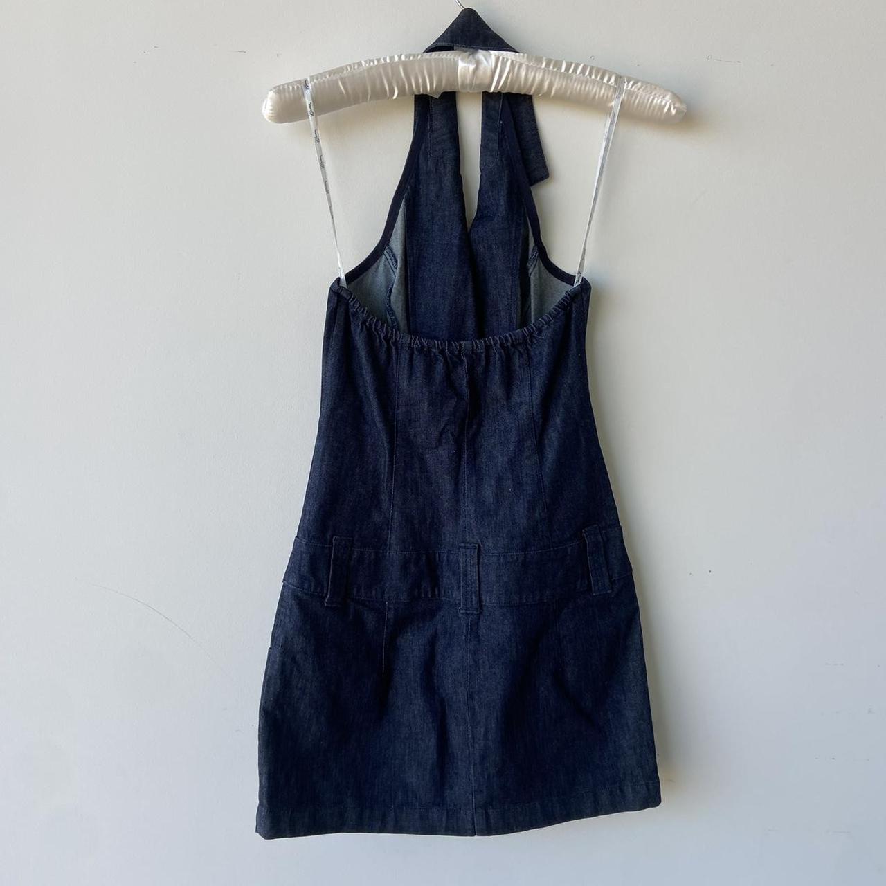 Guess Denim Halter Mini Dress