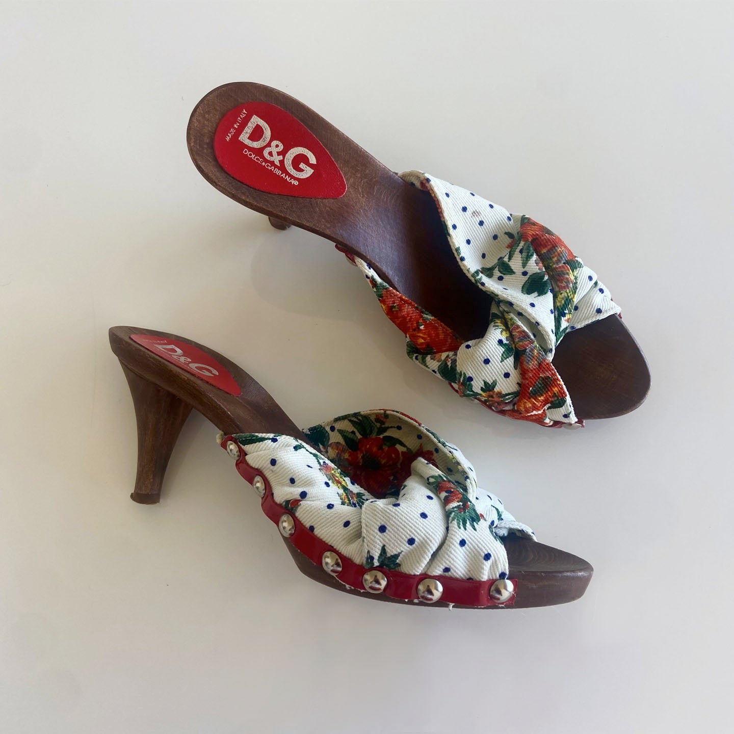 Dolce and Gabbana Wooden Heels