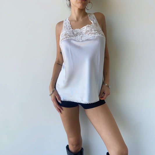 Christian Dior White Slip Top