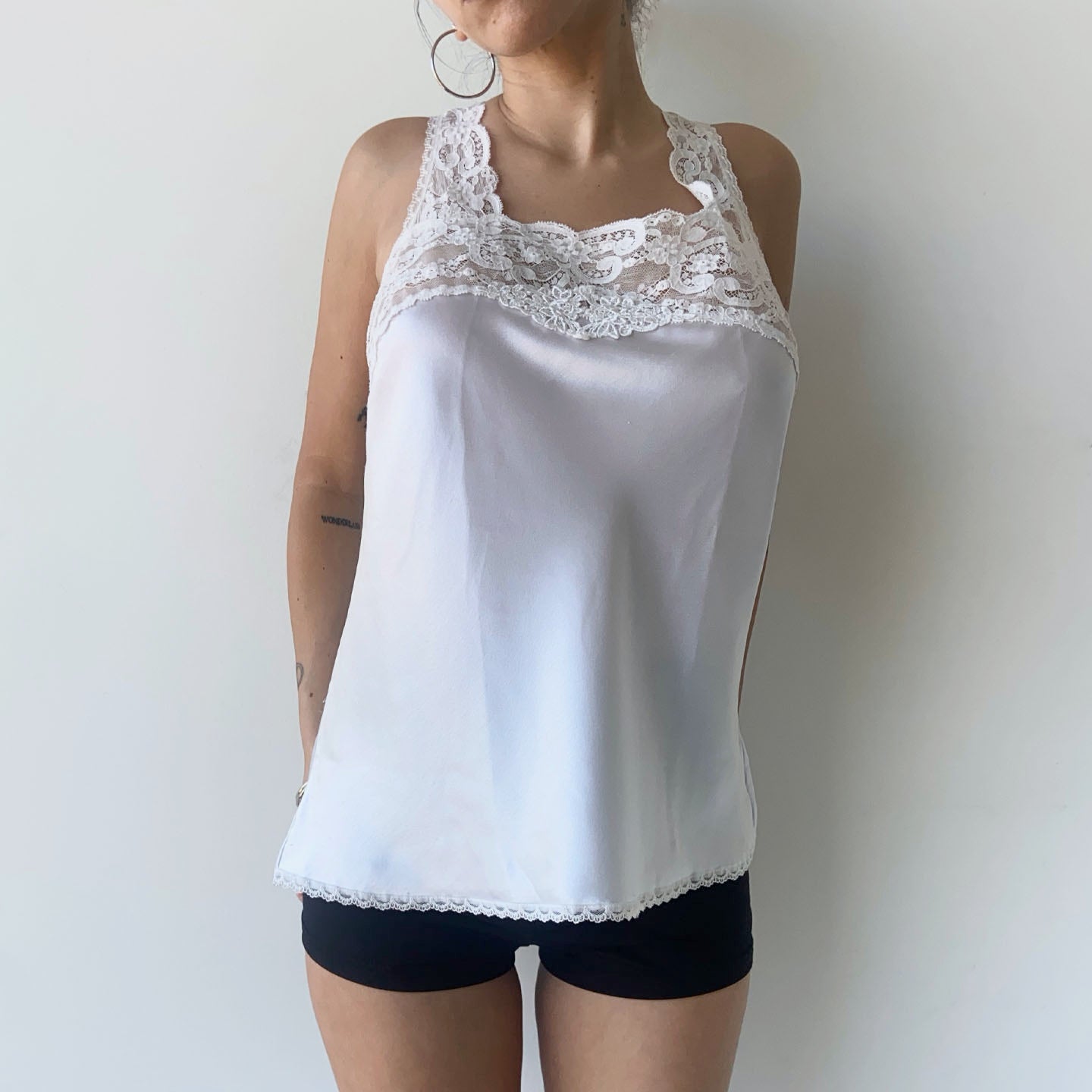 Christian Dior White Slip Top