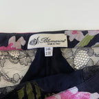 Blumarine Floral Silk Skirt