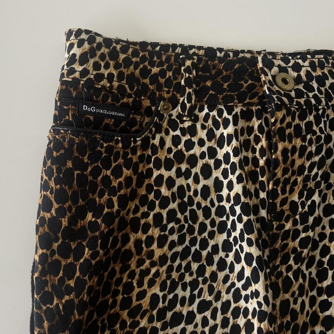 Dolce and Gabbana Leopard Midi Skirt