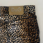 Dolce and Gabbana Leopard Midi Skirt