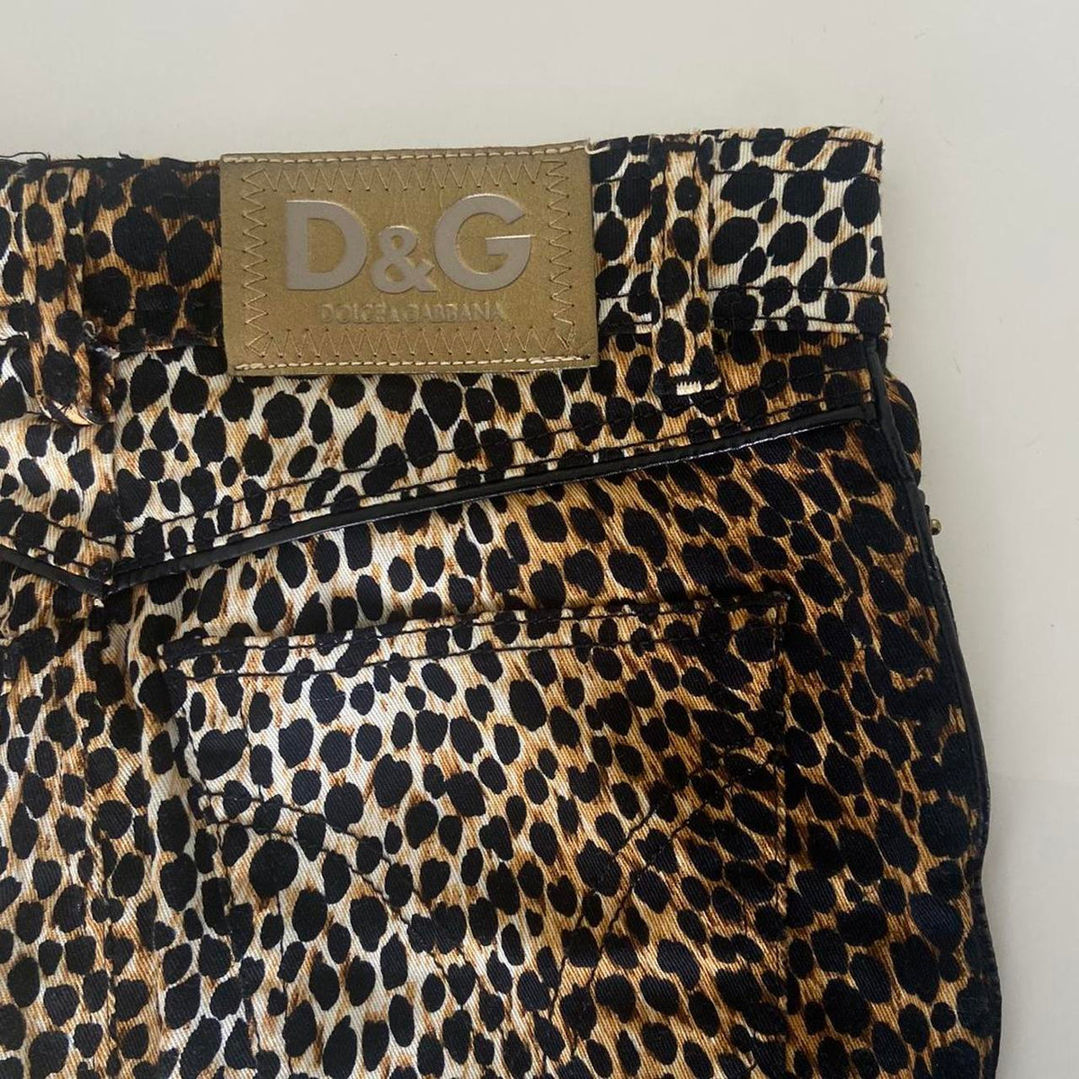 Dolce and Gabbana Leopard Midi Skirt