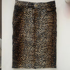 Dolce and Gabbana Leopard Midi Skirt