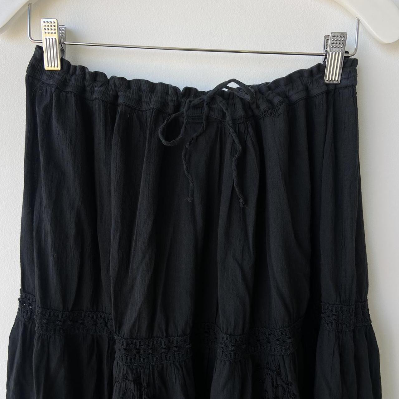 Vintage Black Tiered Skirt